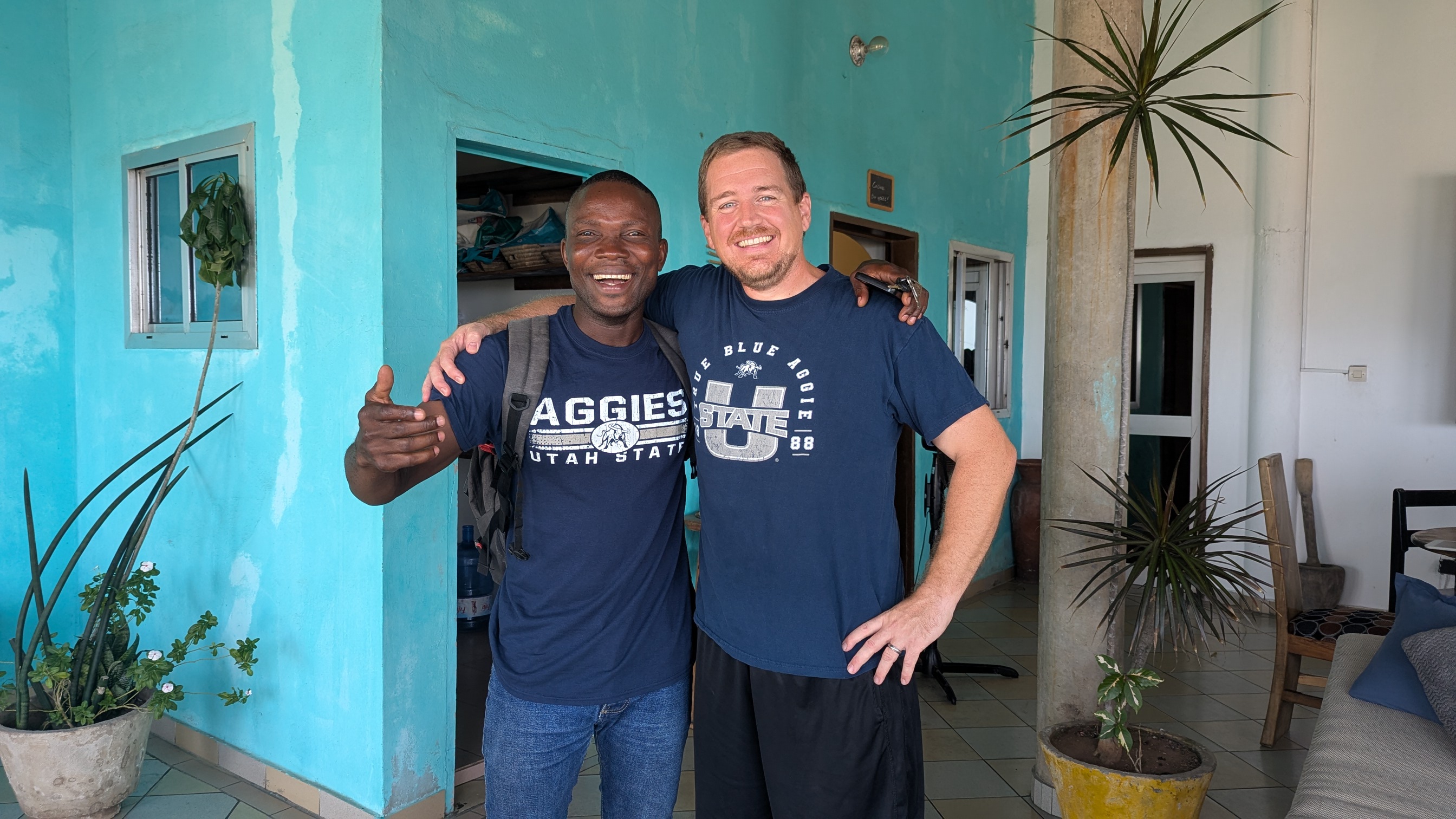 Craig Palsson and family in Cotonou, Benin